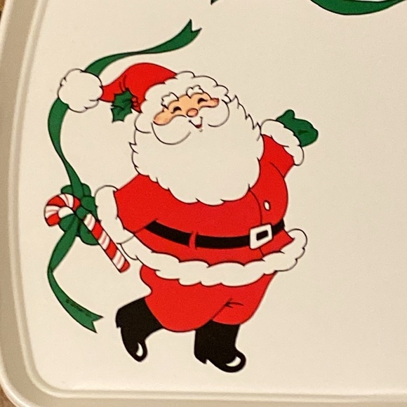 Vintage Ullman Co. Santa Plastic Serving Tray - Picture 2 of 5